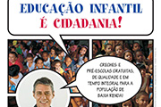 Cartaz Educação infantil é cidadania