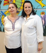 Drs. Isa Cristina Neves, chefe de clínica, e Gloria Velloso